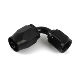 Earl's Performance Auto-Fit Hose Ends AT309104ERL End, Auto-Fit, 90 Degree, -4 AN Female Threads, Aluminum, Black Anodized, Each thumbnail 1