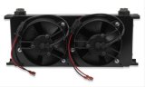Earl's Performance UltraPro Fan Pack Oil Coolers FP820ERL Fluid Coolers, Coolers, X-Wide, Stacked Plate, 20-row, Aluminum, Black, Single Fan, 342 cfm, Each thumbnail 6