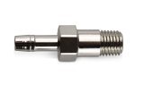 Earl's Performance Hose Barb to Pipe Thread Adapters 988021ERL Fitting, Adapter, NPT Barb, Straight, Steel, Nickel Plated, 1/16 in. NPT, 5/32 in. Barb, Each thumbnail 3