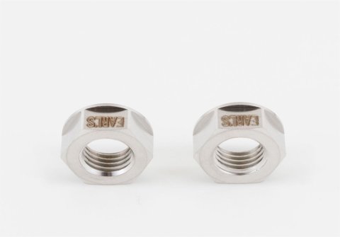 Earl's Performance Bulkhead Nuts SS592503ERL Fitting, Nut, -3 AN, Female Thread, Stainless Steel, Natural, Pair thumbnail 3