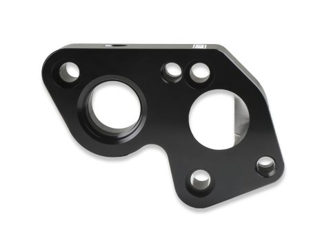 Earl's Performance Electric Water Pump Block Adapters LS0025ERL Adapters, Billet Aluminum, Black Anodized, Chevrolet, Big to LS Engine, Pair thumbnail 3