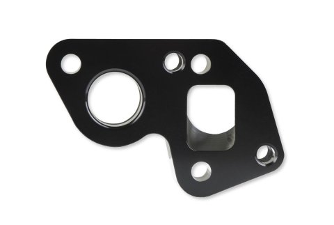 Earl's Performance Electric Water Pump Block Adapters LS0025ERL Adapters, Billet Aluminum, Black Anodized, Chevrolet, Big to LS Engine, Pair thumbnail 4