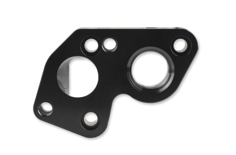 Earl's Performance Electric Water Pump Block Adapters LS0025ERL Adapters, Billet Aluminum, Black Anodized, Chevrolet, Big to LS Engine, Pair thumbnail 6