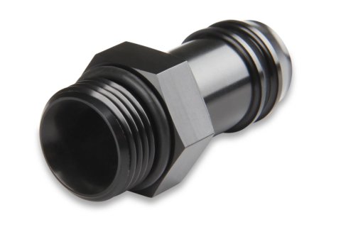 Earl's Performance Hose Barb to AN Adapters AT785013ERL Fittings and Adapters, To Adapters, S Bend, Aluminum, Black Anodized, -10 Male O-ring Threaded, 3/4 in. Barb, Each