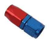 Earl's Performance Auto-Fit Hose Ends 300108ERL Fitting, End, Auto-Fit, Straight, -8 AN to Female -8 AN, Aluminum, Red/Blue, Each thumbnail 1