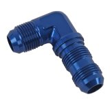 Earl's Performance Bulkhead Adapter Fittings 983310ERL Fitting, 90 Degree, Union, -10 AN, Aluminum, Blue Anodized, Each thumbnail 1