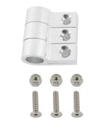 Earl's Performance Line Clamps 170208ERL Hose Clamps, Hose and Tubing Clamps, 1/2 in. Diameter Hole, Polished Aluminum, Set of 3 thumbnail 1