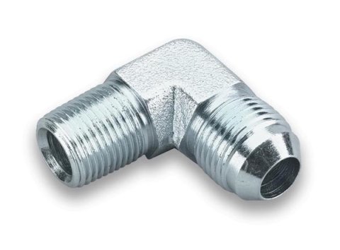 Earl's Performance AN to NPT Adapter Fittings 962204ERL Fitting, Adapter, NPT, 90 Degree, Steel, Zinc, -4 AN, 1/8 in. NPT, Each thumbnail 2