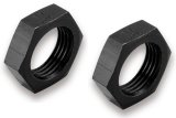 Earl's Performance Bulkhead Nuts AT592404ERL Fitting, Nut, -4 AN, Female Thread, Aluminum, Black Anodized, Each thumbnail 1