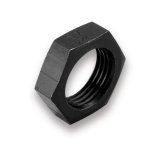 Earl's Performance Bulkhead Nuts AT592404ERL Fitting, Nut, -4 AN, Female Thread, Aluminum, Black Anodized, Each thumbnail 2