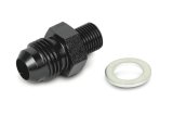 Earl's Performance Carburetor Inlet Fittings AT991953ERL Fitting, Inlet, -6 AN Hose End to 10mm x 1 Thread, Aluminum, Black, Each thumbnail 1
