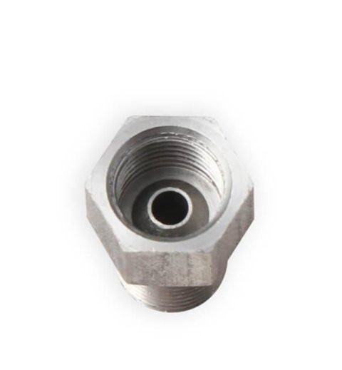 Earl's Performance Hardline Adapters 02112ERL Fitting, Adapter, NPT to Metric, Straight, Stainless Steel, Natural, 1/8 in., M10 x 1.0, Each thumbnail 2