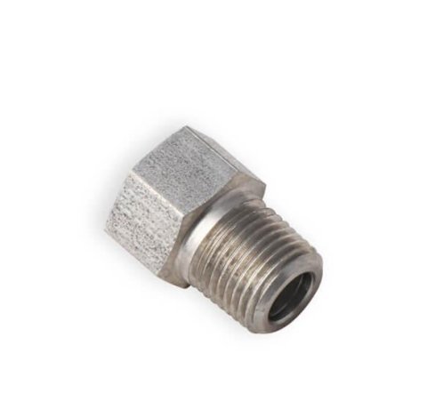 Earl's Performance Hardline Adapters 02112ERL Fitting, Adapter, NPT to Metric, Straight, Stainless Steel, Natural, 1/8 in., M10 x 1.0, Each thumbnail 3