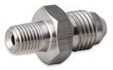 Earl's Performance AN to NPT Adapter Fittings SS981641ERL and Adapters, Fittings, Straight, Stainless Steel, Natural, 1/16 in. Male NPT, -4 Male AN, Each thumbnail 3