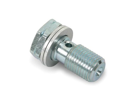 Earl's Performance Brake System Adapters 997517ERL Fitting, Banjo Bolt, 10mm x 1.0 Threads, Steel, Nickel Plated, Each thumbnail 2