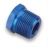 Earl's Performance Reducers 991205ERL Fitting, Reducer, NPT to NPT, Straight, Aluminum, Blue Anodized, 1/2 in. NPT, 1/4 in. NPT, Each thumbnail 2