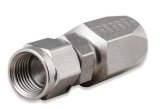 Earl's Performance Power Steering Hose Ends SS130106ERL Fitting, End, Steering, Straight, -6 AN to -6 AN Female Thread, Stainless Steel, Natural, Each thumbnail 1