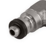 Earl's Performance Clutch Adapter Fittings LS641002ERL Quick Disconnect, Fitting, Early Model Style, GM, Jeep, Mopar, Male -4 AN, 90 Degree, Stainless, Natural, Each thumbnail 4