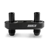 Earl's Performance Transmission Cooler Line Adapters 1128ERL Adapter, Billet Aluminum, Black Anodized, 6AN, 6L80, 6L90, 8L90E, Each thumbnail 2