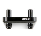Earl's Performance Transmission Cooler Line Adapters 1128ERL Adapter, Billet Aluminum, Black Anodized, 6AN, 6L80, 6L90, 8L90E, Each thumbnail 4