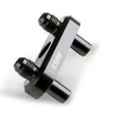 Earl's Performance Transmission Cooler Line Adapters 1128ERL Adapter, Billet Aluminum, Black Anodized, 6AN, 6L80, 6L90, 8L90E, Each thumbnail 8