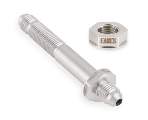 Earl's Performance Bulkhead Adapter Fittings SS983504ERL Fitting, Union, Straight, -4 AN, 3.650 in. Length, Through Frame Style, Natural, Stainless Steel, Each thumbnail 4