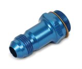 Earl's Performance Carburetor Inlet Fittings 991948ERL Fitting, Inlet, -8 AN Hose End to 7/8-20 in. Male Thread, Aluminum, Blue, Each thumbnail 2