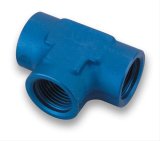 Earl's Performance Tee Adapter Fittings 993812ERL Fitting, Adapter, Female AN -12 AN with O-Ring, Aluminum, Blue, Each thumbnail 2