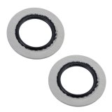 Earl's Performance Stat-O-Seals 178014ERL Washers, Stat-O-Seal, -10 AN, Aluminum with O-Ring, Pair thumbnail 1