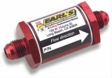Earl's Performance Inline 85 Microns Fuel Filter with -10 AN Inlet Size 230210ERL Filter, Mount, Red, Microns, Male Inlet/Outlet, Each thumbnail 1
