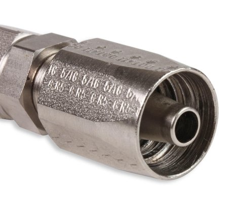Earl's Performance Power Steering Hose Ends 130106ERL Fitting, End, Steering, Straight, -6 AN to -6 AN Female Thread, Steel, Zinc Plated, Each thumbnail 1