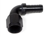 Earl's Performance Auto-Mate Hose Ends AT709108ERL Fitting, End, Auto-Mate, 90 Degree, Aluminum, Black Anodized, -8 AN, Female, Each thumbnail 1