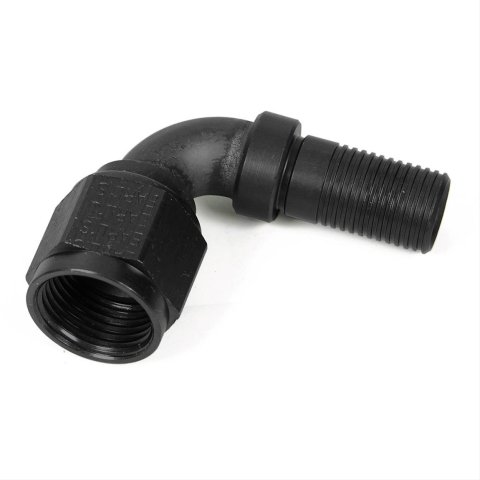 Earl's Performance Ultra-Flex 650 Hose Ends 679104ERL Fitting, End, 650, 90 Degree, -4 AN to Male -4 AN, Aluminum, Clear Anodized, Each
