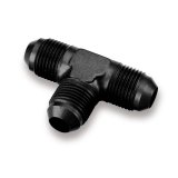 Earl's Performance Tee Adapter Fittings AT982408ERL Fitting, Adapter, Aluminum, Black Anodized, Each thumbnail 1
