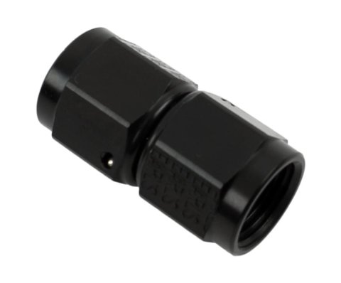 Earl's Performance Couplers AT915106ERL Fitting, Coupler, Union, AN to AN, Straight, Aluminum, Black Anodized, -6 AN, -6 AN, Each thumbnail 2