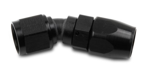 Earl's Performance Swivel-Seal Hose Ends AT803106ERL End, Swivel-Seal, 30 Degree, -6 AN Female Thread, Aluminum, Black Anodized, Each
