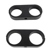 Earl's Performance Hose and Tubing Clamps 167516ERL Line Mounting Clamps, 2 Capacity, Aluminum, Black Anodized, 1.000 in. O.D., Pair thumbnail 2