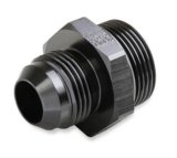 Earl's Performance AN to Straight Cut O-Ring Fittings AT985014ERL and Adapters, Fittings, Straight, Aluminum, Black, -12 Male AN, -16 O-ring Male O-ring, Each thumbnail 1