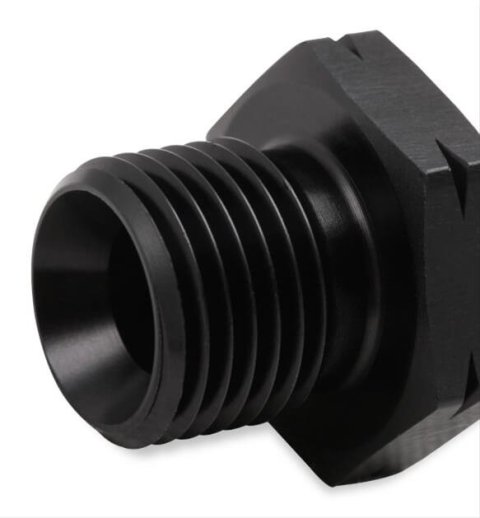 Earl's Performance LS Oil Pressure Gauge Adapter Fittings AT9919BFJERL Fitting, Adapter, AN to Metric Threads, Straight, Aluminum, Black Anodized, -4 AN, M16 x 1.5, Each thumbnail 2