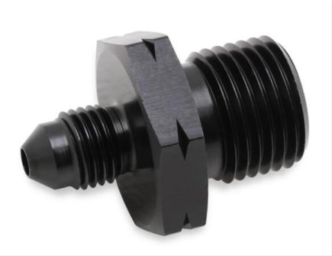 Earl's Performance LS Oil Pressure Gauge Adapter Fittings AT9919BFJERL Fitting, Adapter, AN to Metric Threads, Straight, Aluminum, Black Anodized, -4 AN, M16 x 1.5, Each thumbnail 4