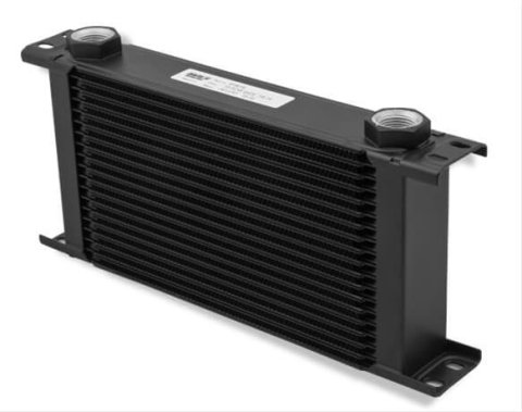 Earl's Performance UltraPro Oil Coolers 416ERL Fluid Coolers, UltraPro, 16-Row, Stacked Plate, 4.80 in. Height, Aluminum, Black, -10 AN O-Ring Female Ports, Oil, Transmission, Differential, Each thumbnail 2