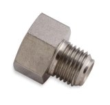 Earl's Performance Hardline Adapters 00117ERL Fitting, Reducer, Inverted Flare to Inverted Flare, Straight, Stainless Steel, Natural, 3/8-24 in. Inverted Flare, 7/16-24 in. Inverted Flare, Each thumbnail 3