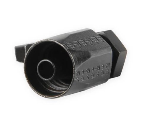 Earl's Performance Power Steering Hose Ends 151206ERL End, Steering, 120 Degree, -6 AN to -6 AN Female Thread, Steel, Black Chomate, Each thumbnail 4