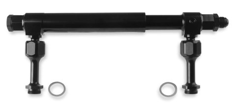 Earl's Performance Billet Fuel Logs AT105008ERL Log, Aluminum, Black Anodized, Adjustable, -10 AN Inlet, Holley, Each thumbnail 2