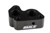 Earl's Performance Electric Water Pump Block Adapters LS0022ERL Port Adapters, Billet Aluminum, Black Anodized, Four -12AN Female Ports, Gaskets, Bolts, Chevrolet, LS, Pair thumbnail 3