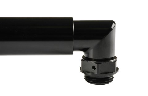 Earl's Performance Adjustable Coolant Crossover Tubes LS0037ERL Engine Crossover, Tube, from 6.8 in. to 10.5 in., -12AN O-Ring Ports, Billet Aluminum, Black Anodized, Chevrolet, LS, Each thumbnail 7