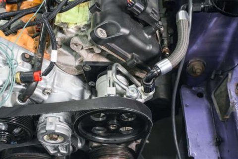 Earl's Performance Power Steering Adapter Fittings PS0001ERL Fittings, Remote Reservoir Kit For Saginaw Type II Pump with 5/8 in. Hose Barb Inlet, Kit thumbnail 6