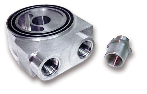 Earl's Performance Billet Aluminum Sandwich-Style Oil Thermostats 502ERL Adapter, Filter, Sandwich, Aluminum, 3/4-16 in. Thread, -10 AN O-Ring Inlet/Outlet, Each thumbnail 2
