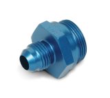 Earl's Performance Carburetor Inlet Fittings 991943ERL Fitting, Inlet, -6 AN Hose End to 7/8-20 in. Male Thread, Aluminum, Blue, Each thumbnail 3