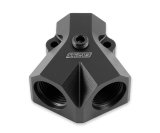 Earl's Performance Fuel Distribution Blocks 100183ERL Block, Y-Type, Aluminum, Black, 1/2 in. NPT Female Inlet, 3/8 in. NPT Female Outlets, Each thumbnail 3